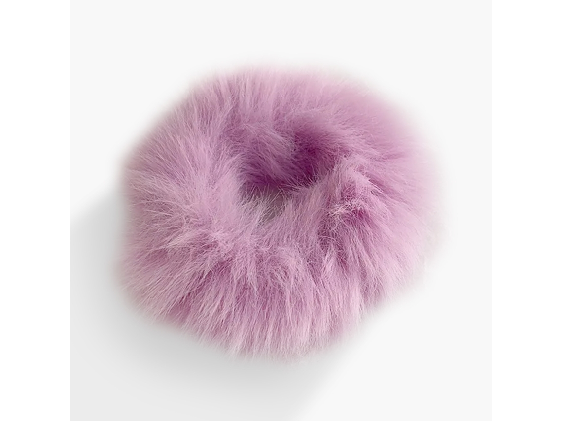 Coruja Clássica Para Cabelo Fausto Pele Fluffy Macio Roxo