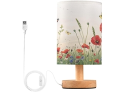 Abajur De Cabeceira Em Formato Pássaro Para Quarto, Abajur De Cabeceira Led, Luminária De Leitura Com Portas Usb E