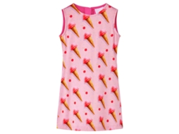 Vestido De Criança Rosa-choque 128