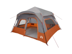 Vidaxl Barraca Instantânea Cinza E Laranja 340 X 280 X 190 Cm