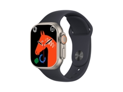 Smartwatch com pulseira de silicone T800 Ultra de 1,99'' com suporte para frequência cardíaca / ECG (preto)