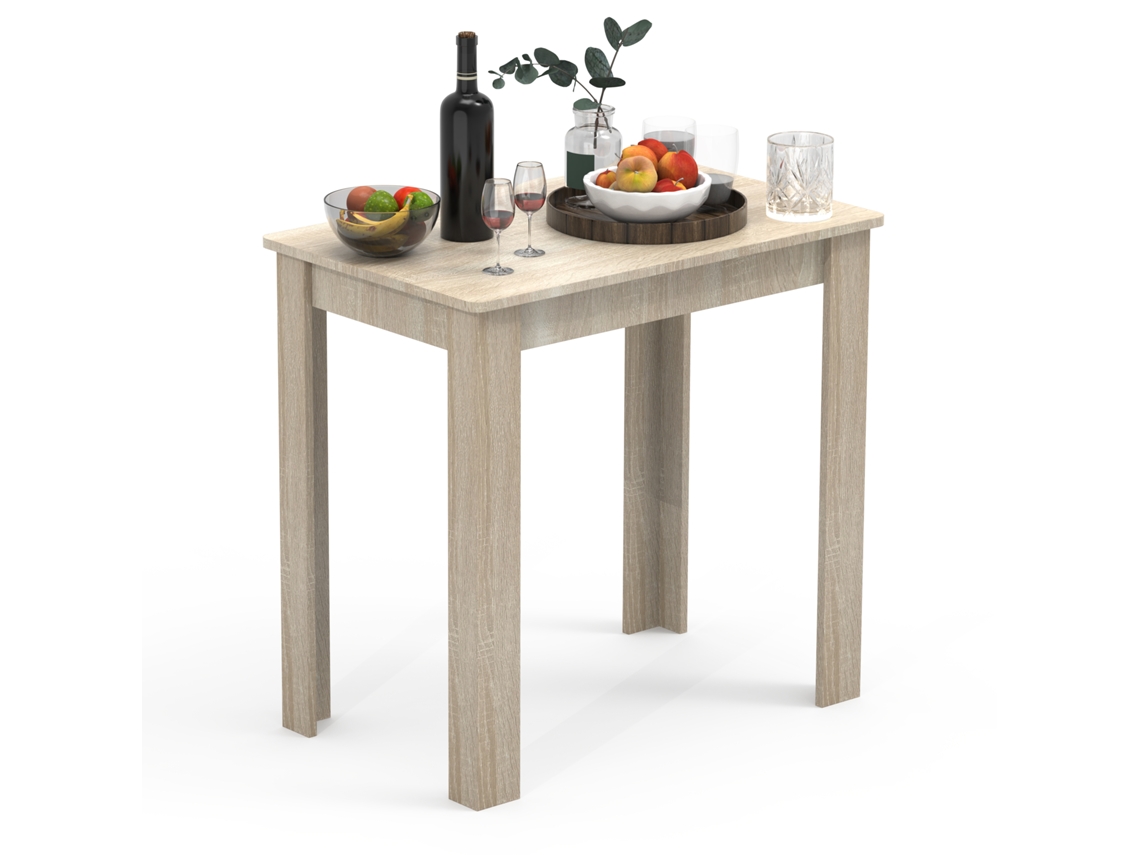 Mesa De Jantar Em Madeira Mesa De Cozinha Esal 80x50 Cm Vcm