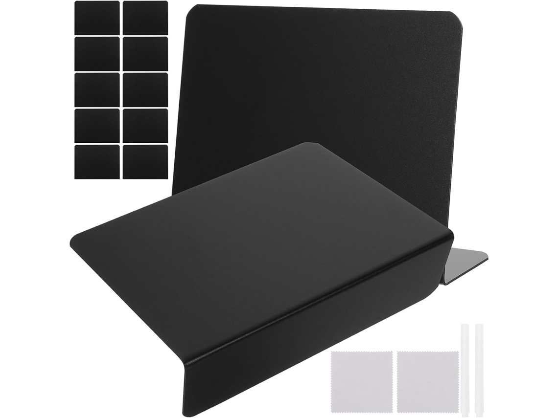 Placas De Plástico Pretas Em Miniatura Plafope Para Exibir Preços E Cardápios, Placas Decorativas Para Empresas E