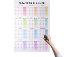 Calendário Anual de 2026, 12 Meses com para Ambientes e CHABERLU