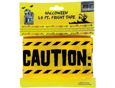 Fita de Medo  Amarelo de Perigo (6 m - Halloween)
