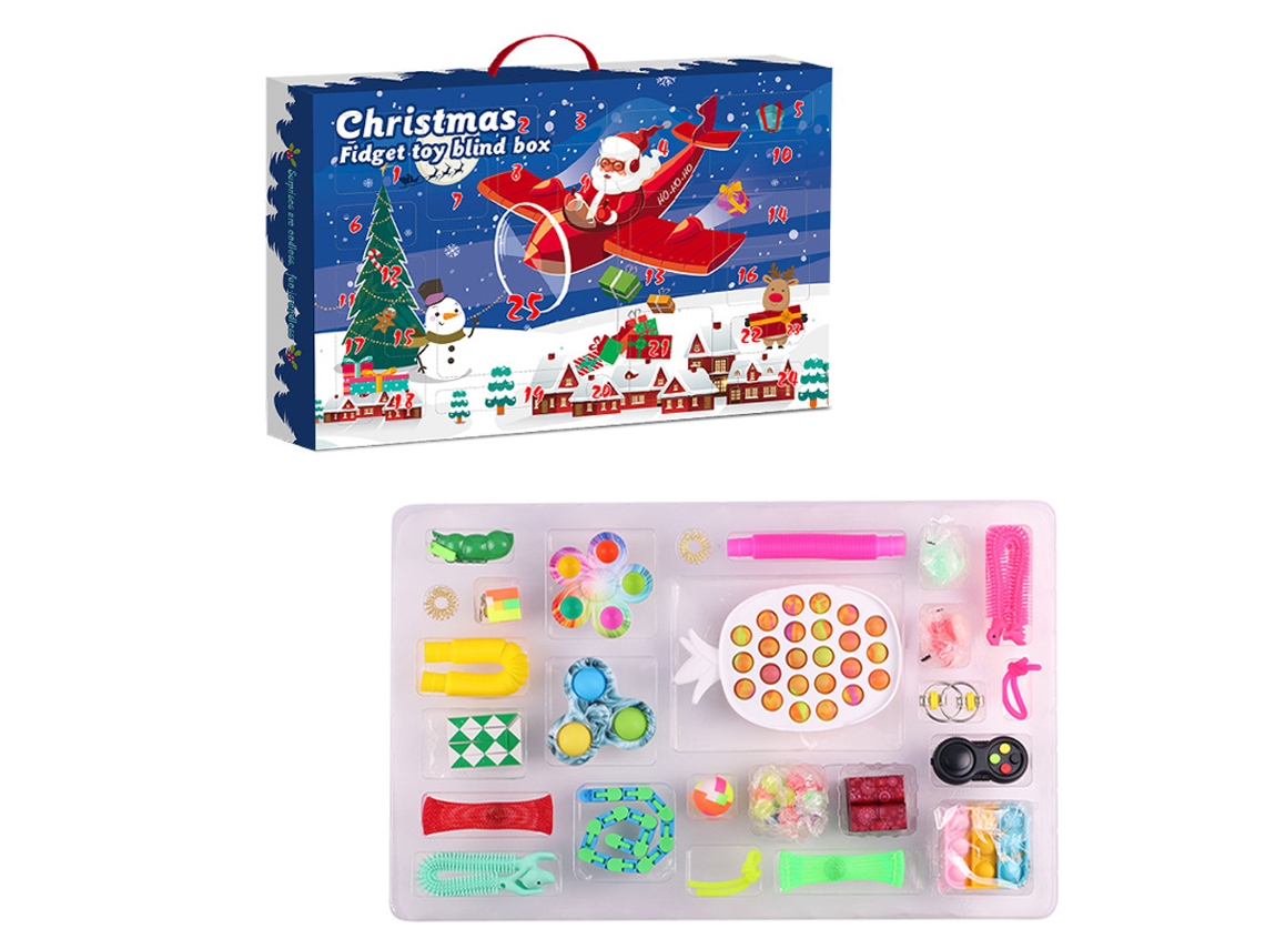 Laxiscreed Calendário De Natal Decrescente Com Sensor Relaxamento E Efeito Decompressivo