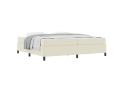 Estrutura da Cama com Colchão Creme Tecido MAISON EXCLUSIVE 200x200 cm
