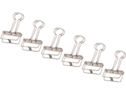 Clipes de metal multiuso para arquivos, clipes de papel resistentes de 3,3 cm, pacote com 50 unidades.