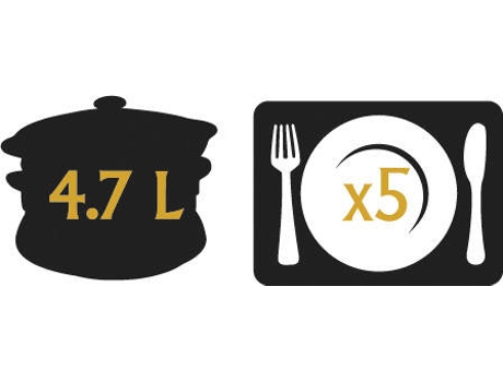 Máquina de Cozinha Slow Cooker CROCKPOT SCCPRC507B-050 (4.7 L) — 4.7L | Pré-programação: 20h