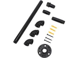 Toalheiro De Parede Holibanna Resistente, Estilo Industrial, Em Ferro Com Acabamento Antigo, Ideal Para Banheiro Rústico