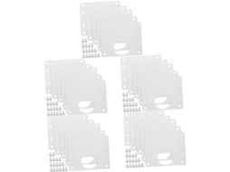 Conjunto De 50 Placas Reparo Dobradiças Para Portas Armário, Suportes