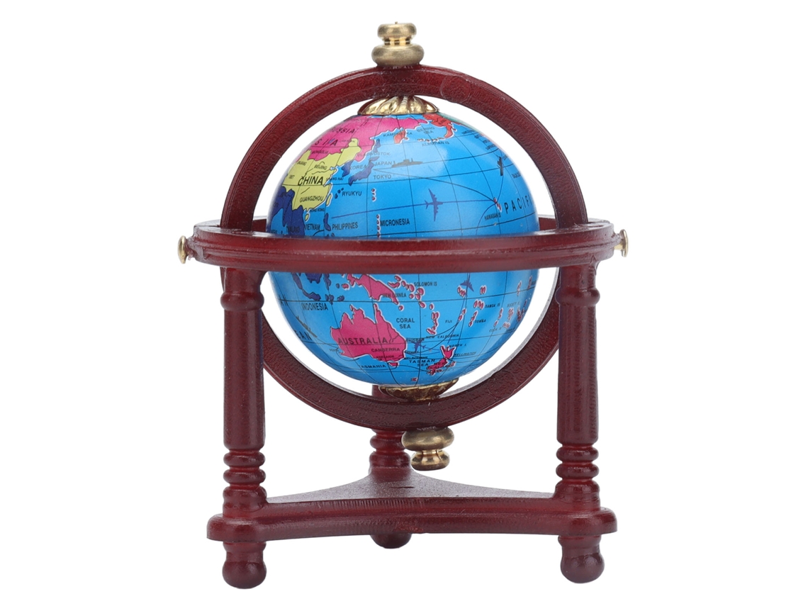 Primerox modelo de Globo Miniatura 1:12 para Casinha de Bonecas com Base Decorativa Educativa