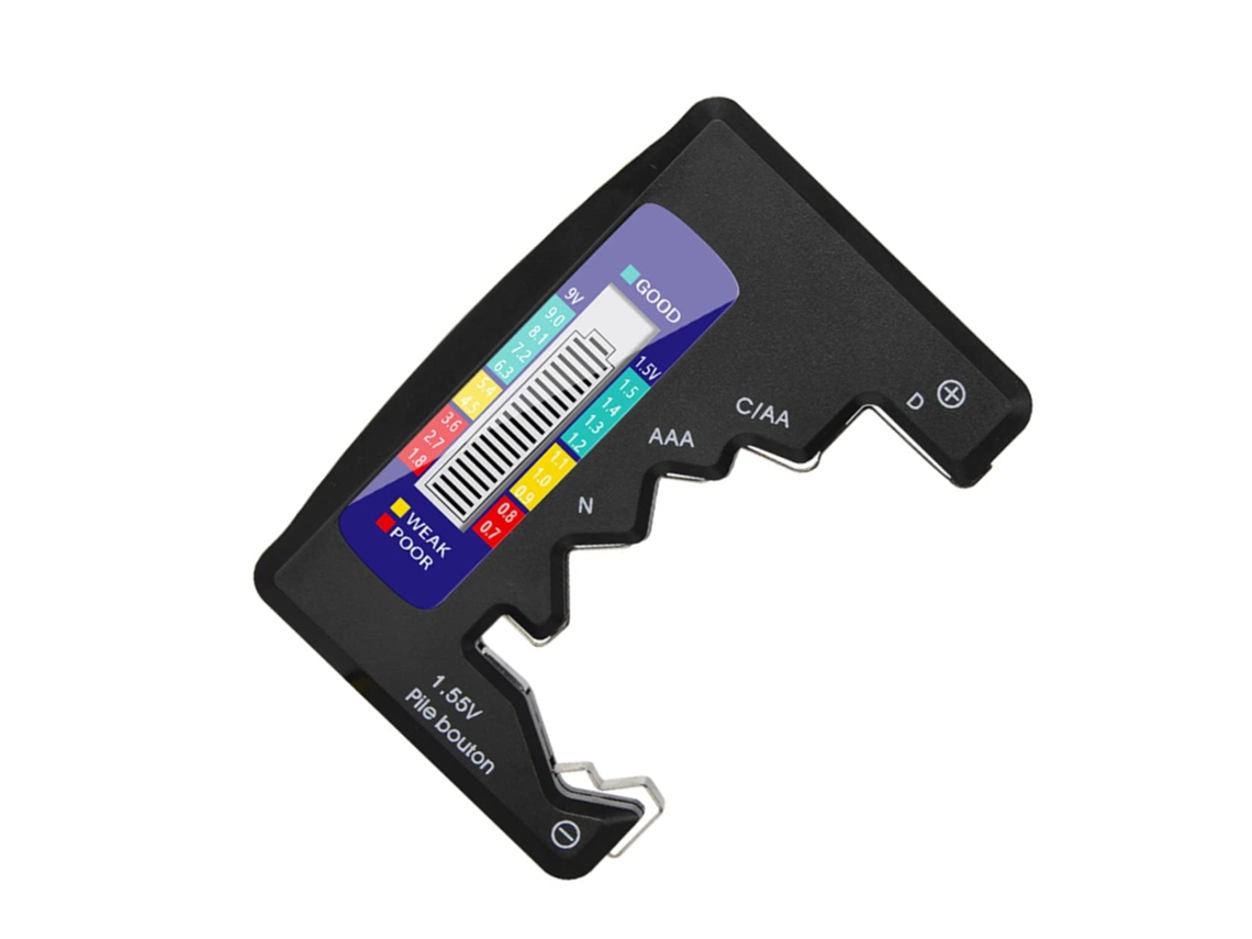 Testador Digital De Pilhas Aaa: Indicador Com Código De Cores E Pontos De Teste Práticos.
