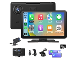 Rádio Automóvel Junsun De 9 Polegadas Com Carplay Sem Fios, Android Auto, Câmaras Duplas, Gravação Em Loop 4k, Ecrã Dividido De 64 Gb (Outlet Grade A)