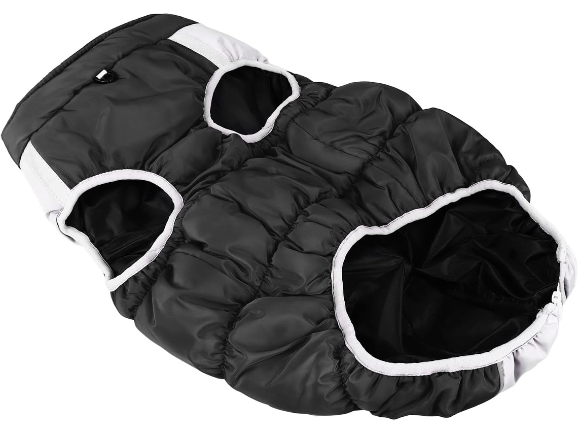 Casaco De Inverno Cães, Com Design Refletor E Quente