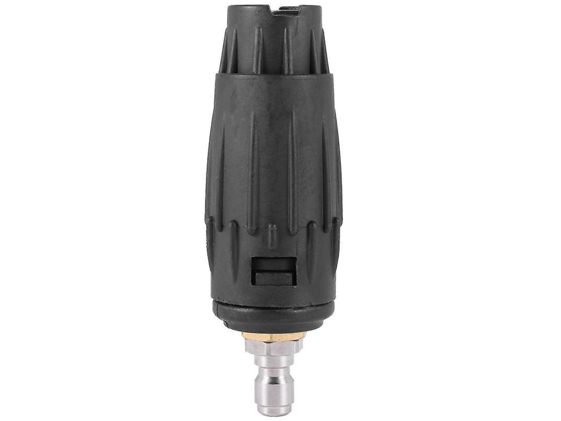 Ponteira ajustável para lavadora de alta pressão com conexão rápida de 1/4", 0,60", 3000 psi, preta.