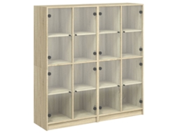Bookcase, Bookcases Vidaxl Marrom Madeira Processada (n/a)