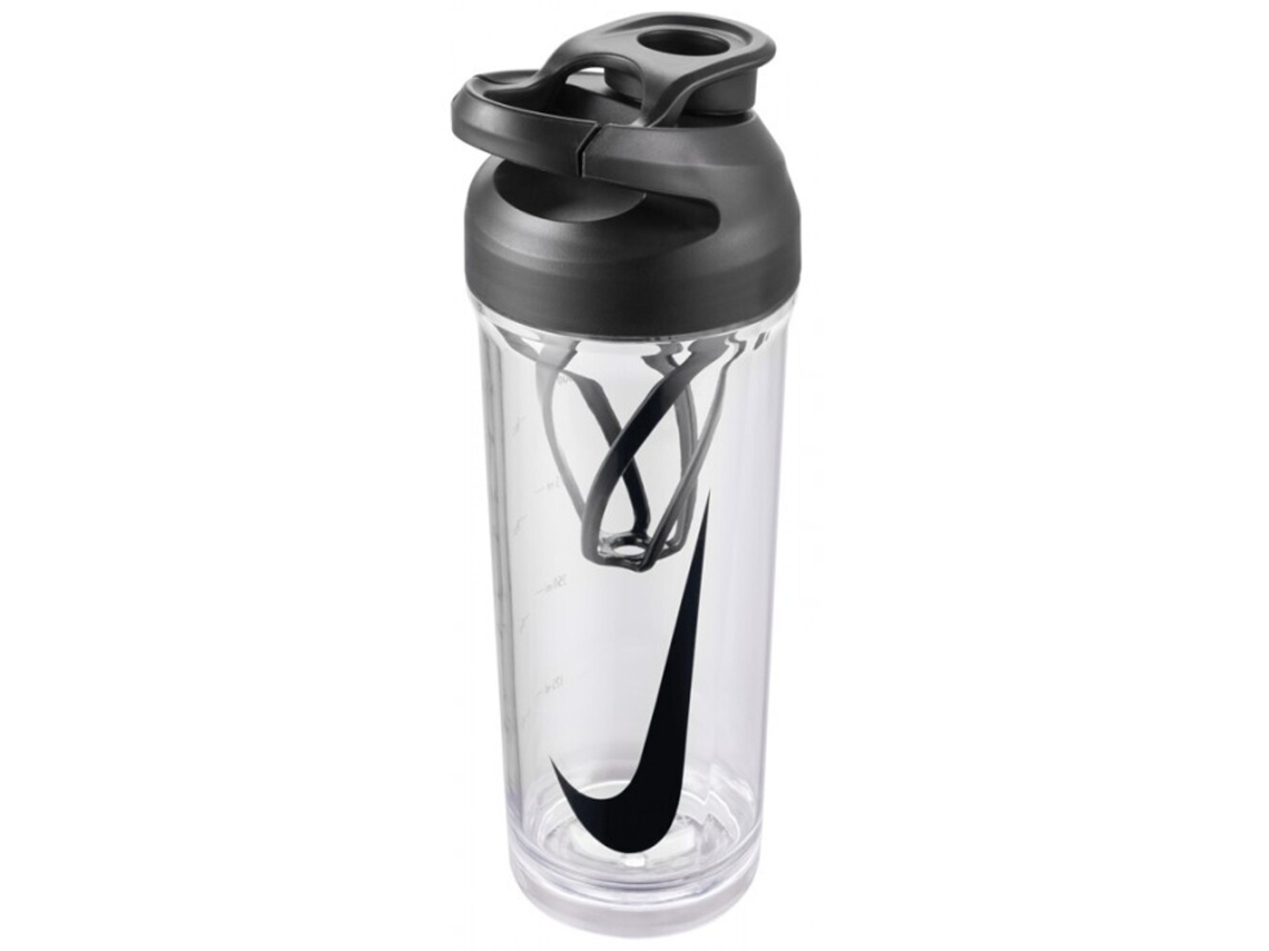 Garrafa de coquetel Nike TR Hypercharge, tamanho único, transparente/preta. Transparente/preta. Brilvibera