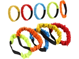 Upkoch Conjunto De 10 Faixas Elásticas Para Corrida Três Pernas, Adultos E Crianças Feitas Em Tecido Oxford