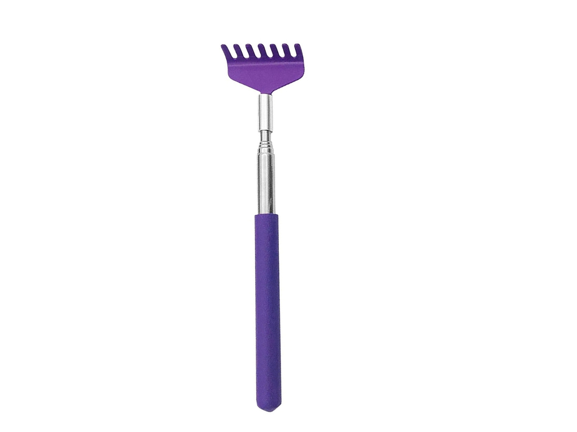 Dispositivo Para Coçar As Costas Ajustável, Em Aço Inoxidável, Portátil E Retrátil, Com Punho De Borracha, Para Adultos Rnemitery