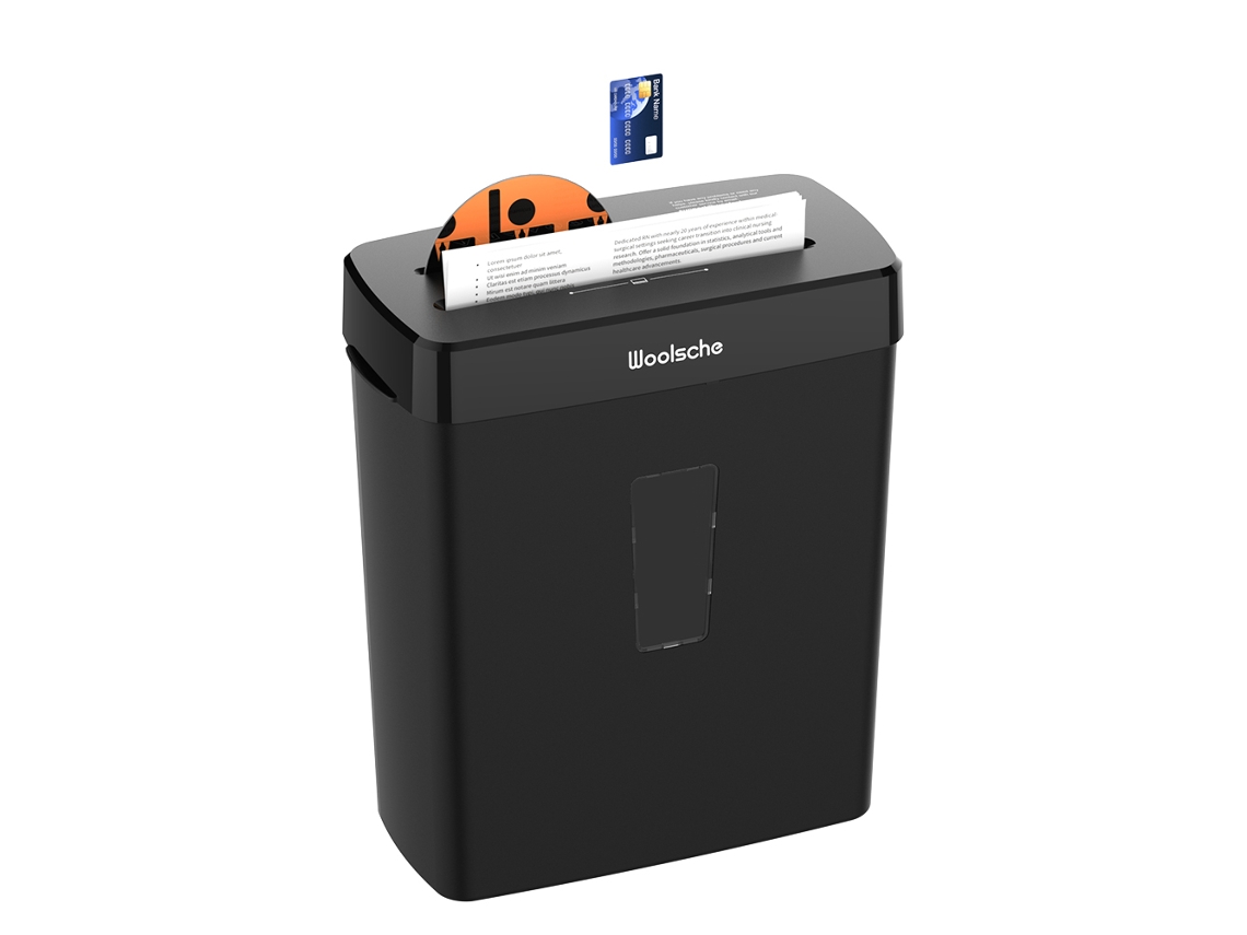 Triturador Corte Cruzado 8 Folhas 13l Papel Cd Cartão Silencioso VELTRIX