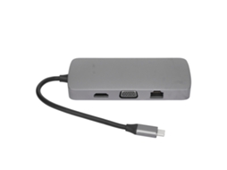 Docking Station (type-c Para Hdmi Usb3.0 Transmissão De Alta Velocidade) Hub Usb C Multifuncional 10 Em 1