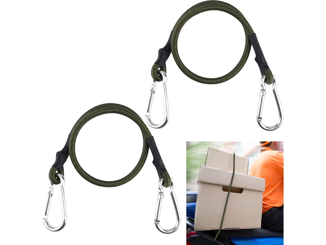Fita De Tensão Com Mosquetão 60 Cm, 2 Fitas De Tensão, 8 Mm