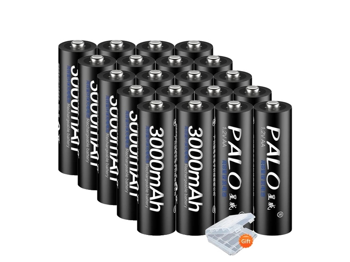 Baterias Recarregáveis Aa, 100 Originais, Tecnologia Ni Mh,20pcs Aa Battery Oem
