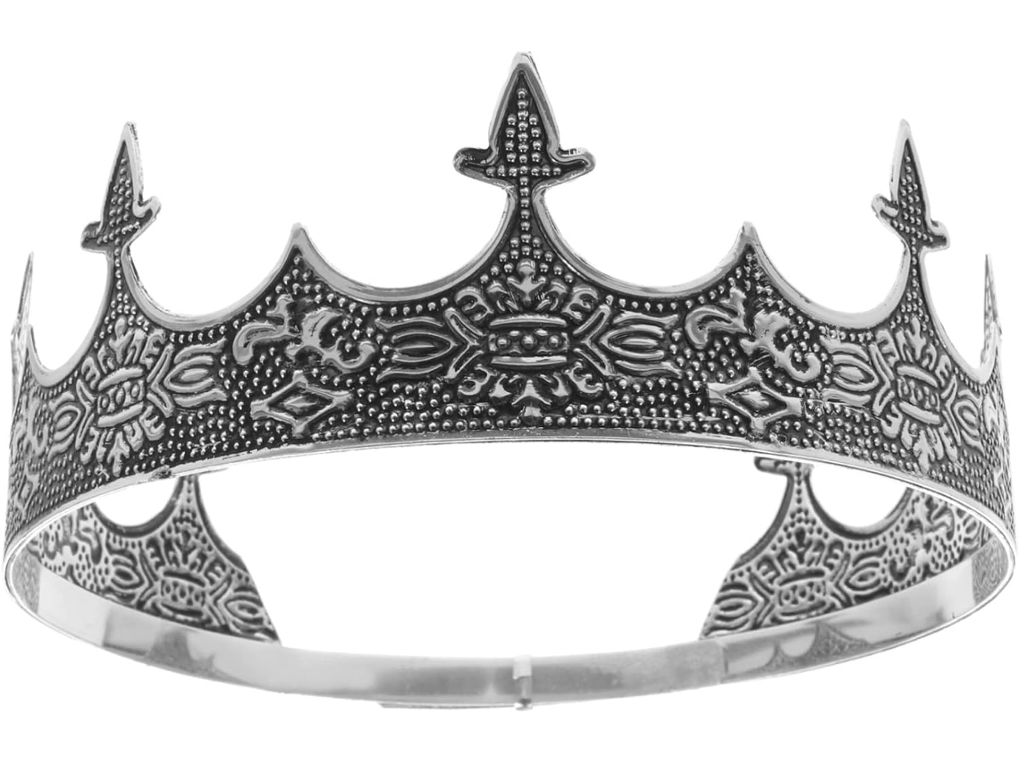 Coroa De Metal Ajustável Para Homens, Coroa Retrô Para Apresentações De Cosplay E Festas.