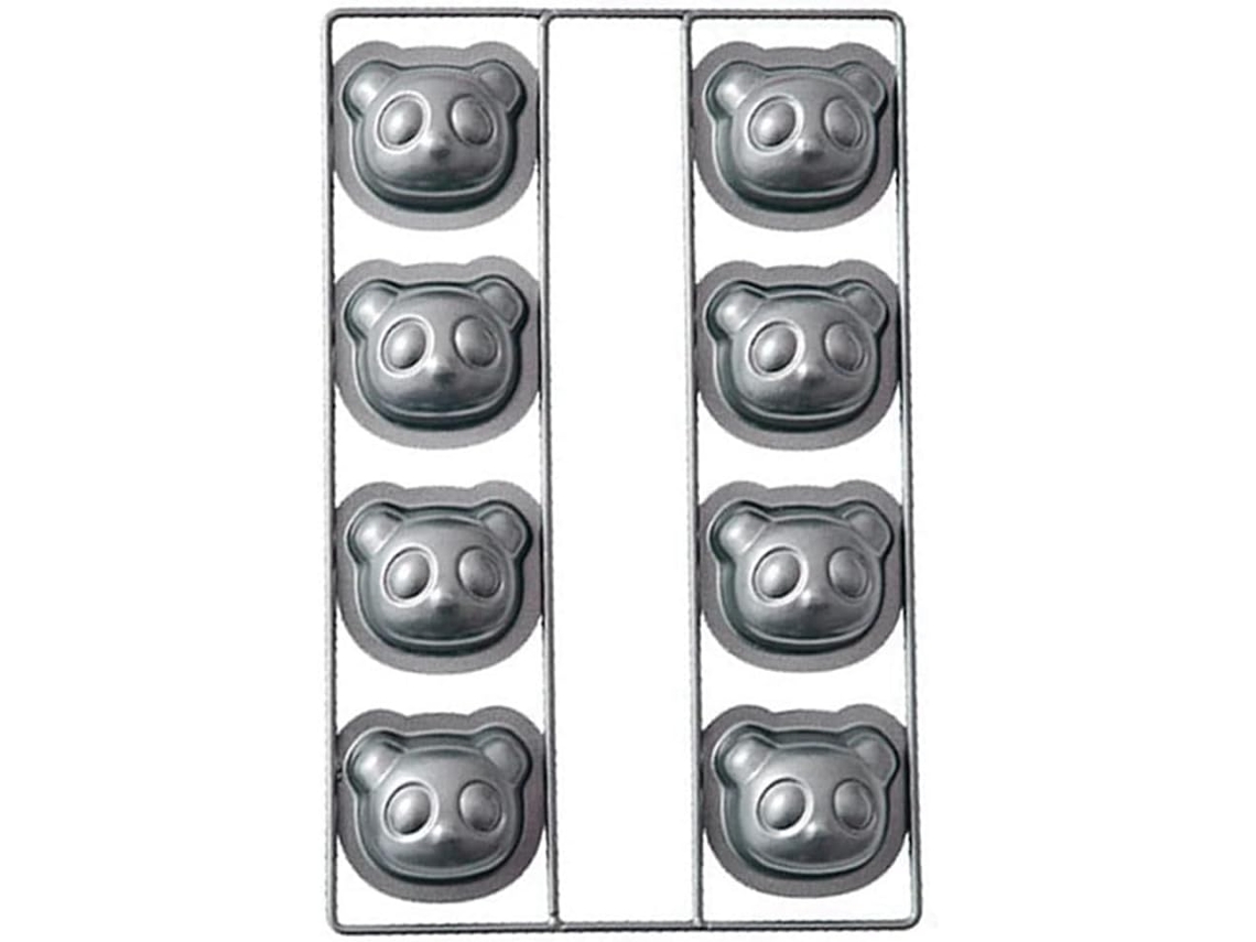 Forma Antiaderente Para Bolos Com 8 Cavidades, Formato De Panda Fofo, Ideal Para Decorar Bolos E Doc Gokoco