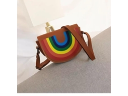 Bolsa Infantil Fofa com Alça de Ombro nas Cores do Arco, Íris, Marrom e Multicolorida BRILVIBERA