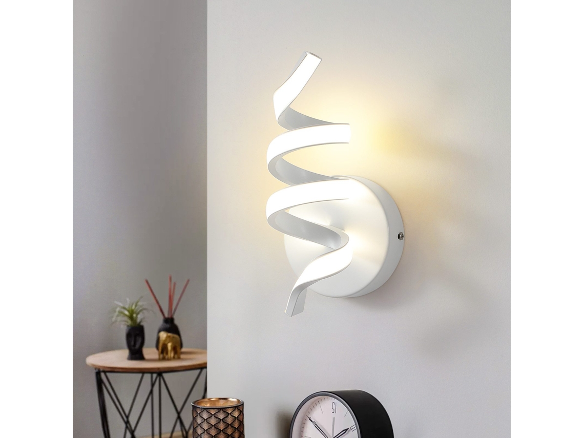 Nettlife Candeeiro De Parede Led Interior 7 W, Candeeiro Moderno 3000 K Branco Quente Para Escadas (preto), 11 Cm, Em Metal, Para Uso Diário