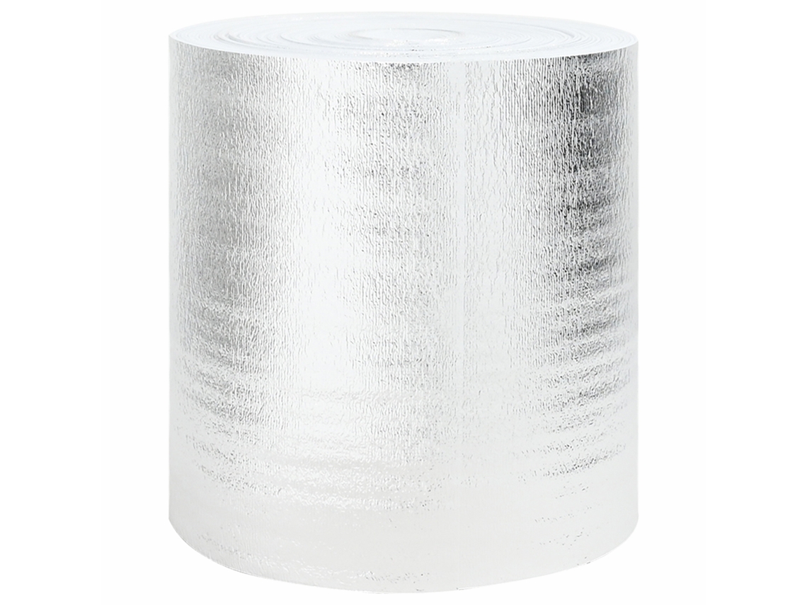 Conjunto 1 Refletor Para Radiador Vidaxl Prateado Polietileno (15 X 0,5 M)