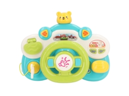 Ats brinquedo de Volante para Bebê com Efeitos de Luz e Música Educatsivo Multifuncional para Casa e Exterior