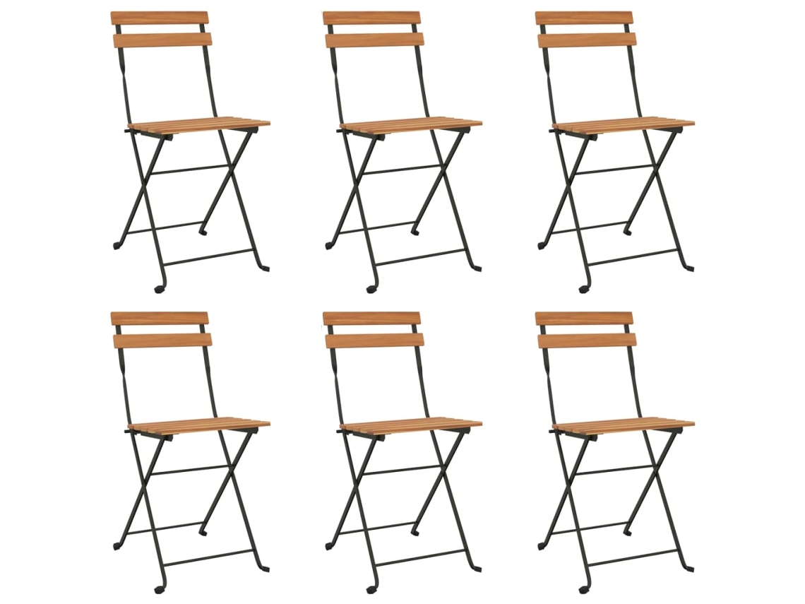 Folding Chair, Folding Chairs Vidaxl Marrom Madeira De Acácia (n/a)