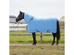 Vidaxl Cobertor De Cavalo Aqua Completo 165 Cm Fleece De Poliéster