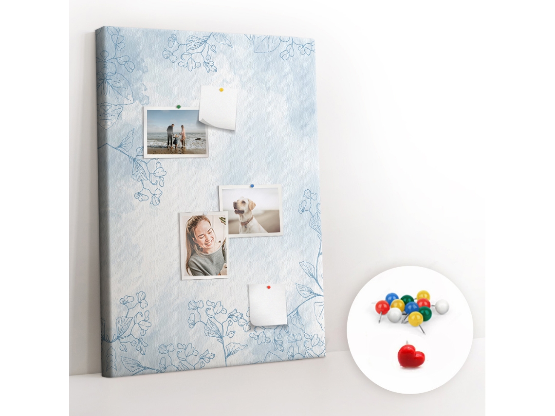 Lousa De Cortiça Abstração Decorativa Para O Escritório Espelharte (70x100 Cm)