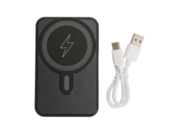 Carregador Magnético Portátil 10000mah Led Iphone Preto