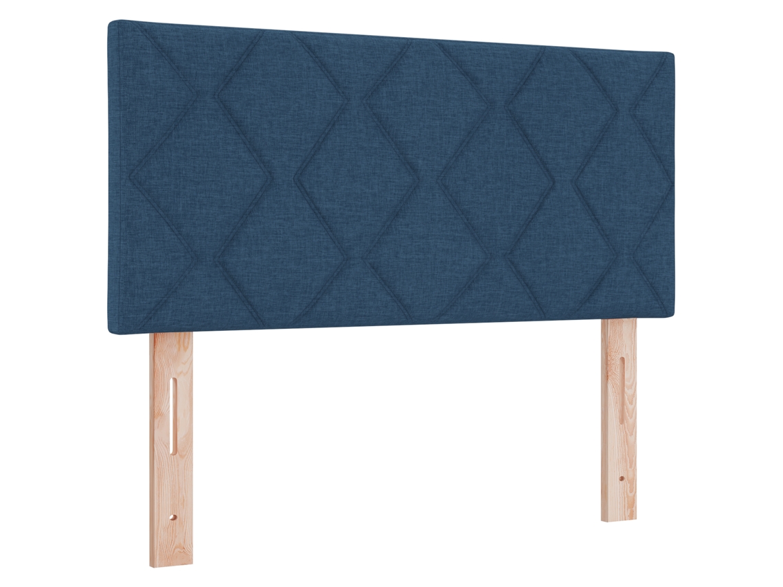 Conjunto 1 Cabeceira Estofada Vidaxl Azul Tecido (90 Cm)