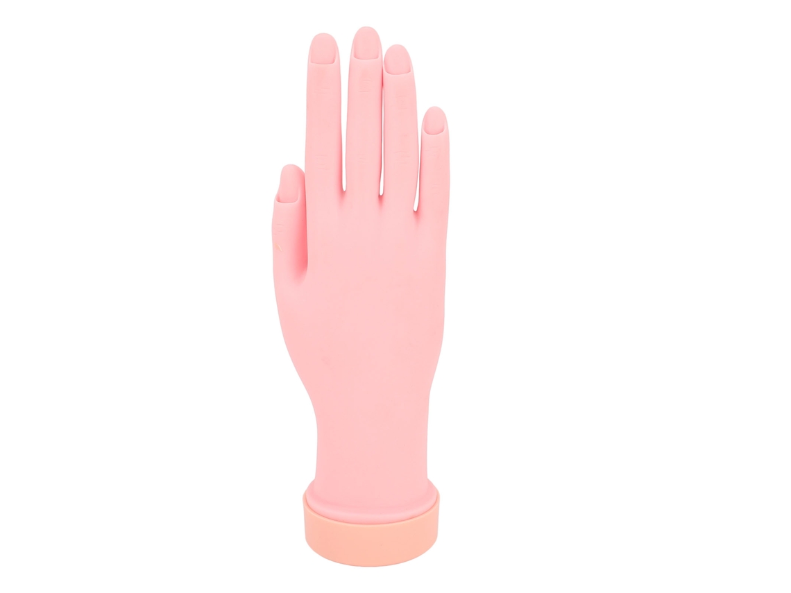 Mão Modelo Para Prática De Manicure Com Sulcos Embutidos E Unhas Flexíveis Para Treinamento E Exibição De Artesanato De Unhas
