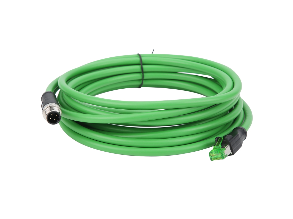 Laxiscreed Cabo Ethernet Industrial M12 A Rj45 Ip67 À Prova D'água, 5 Metros De Comprimento