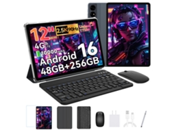 Tablet T60 + Teclado + Rato (12'' - 48 GB - 256 GB - Cinza)