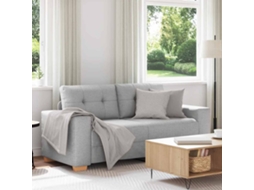Vidaxl Sofá De Dois Lugares Na Cor Cinza Nuvem, 180x77x82 Cm, Em Tecido