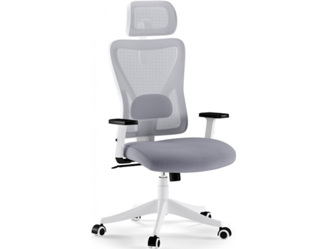 Cadeira De Escritório Sense7 Tone Branco Cinza