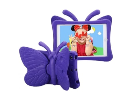 Funda para Ipad 2 / 3 / 4 Carcasa Protector de Goma Anti Golpes Caidas para Niños Mariposa