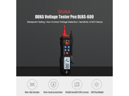 Testador De Tensão Sem Contato Duka 0.1mv-600v Ac/dc Com Lcd, Lanterna Led E Alarme Sonoro Dlbs-600