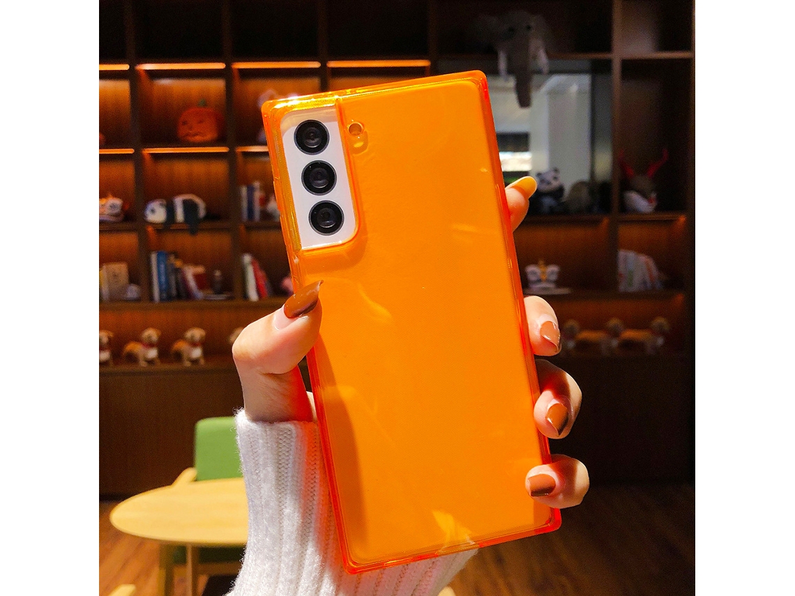 Capa LAXISCREED Transparente Laranja Samsung S20plus