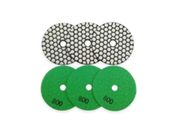 Conjunto De 6 Discos Polimento Diamantados Flexíveis 100 Mm (4") Com
