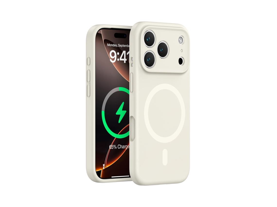 (branco, Iphone 17) Capa De Silicone Líquido Para Iphone, Forte Fixação Magnética, Proteção Completa, Design Simples.