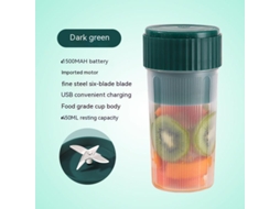 Espremedor Elétrico Portátil, Espremedor De Frutas, Liquidificador, Carregador Usb, Misturador De Shakes, Verde Sunny Spaces